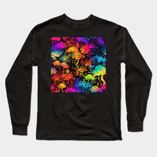 Neon mushrooms 4 Long Sleeve T-Shirt